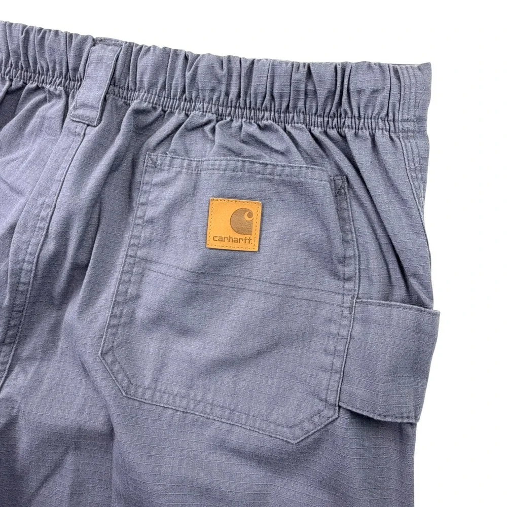 Carhartt Cargo Scrub Pants Men Large Regular Gray Cotton Blend Ripstop C54108